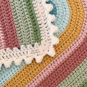 Succulent snuggle blanket / large lovey / crochet medium sized rainbow snuggle / large crochet rainbow lovey / car seat blanket image 6