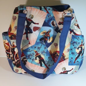 Higher Further Faster Deluxe Bag // Captain Comic Superhero