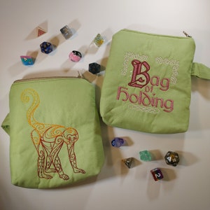 Fearne Calloway Inspired Dice Bag // Critical Role Bells Hells // Dungeon Fae Monkey