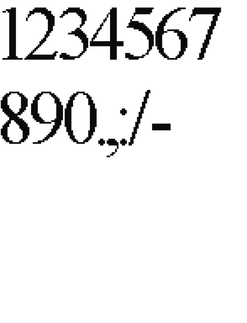 pic Cross Stitch Numbers Large sewing fiber lower case letters and