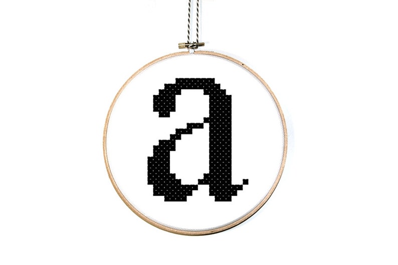 pix Cross Stitch Numbers Large sewing fiber lower case letters and
