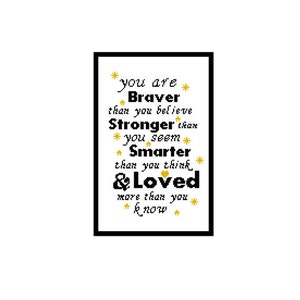 Winnie the Pooh Cross Stitch Sampler - you are braver than you believe - cross stitch pattern kids room  - new baby cross stitch