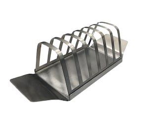 Vintage stainless Steel 7 bar toastrack kitchen breakfast