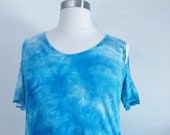 XL Cold Shoulder Cotton Jersey Top