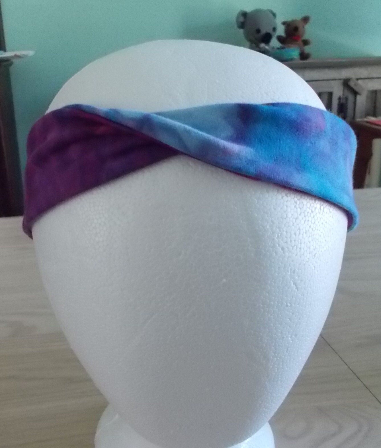 Cotton tie dye headbands ice dye headbands