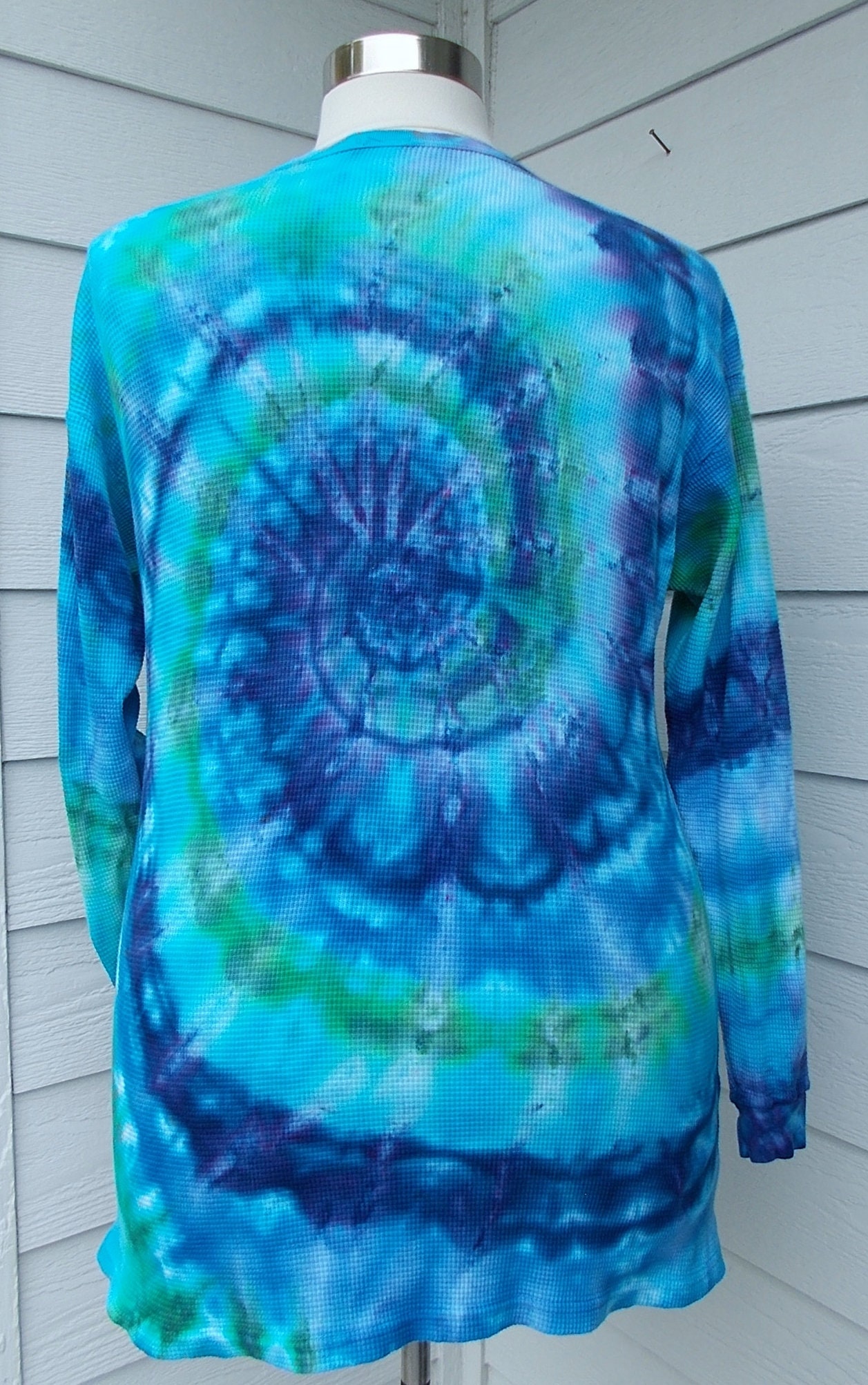 Ice-dyed Unisex Thermal Tops