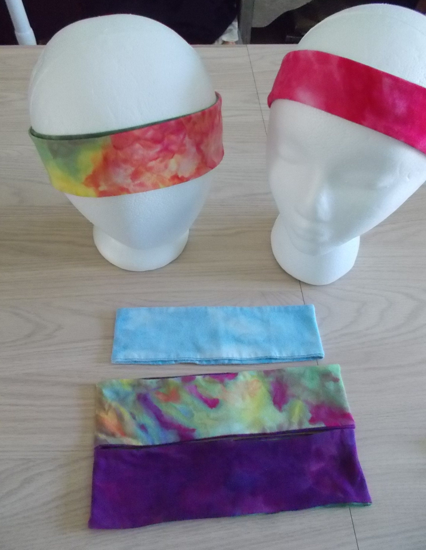 Cotton tie dye headbands ice dye headbands
