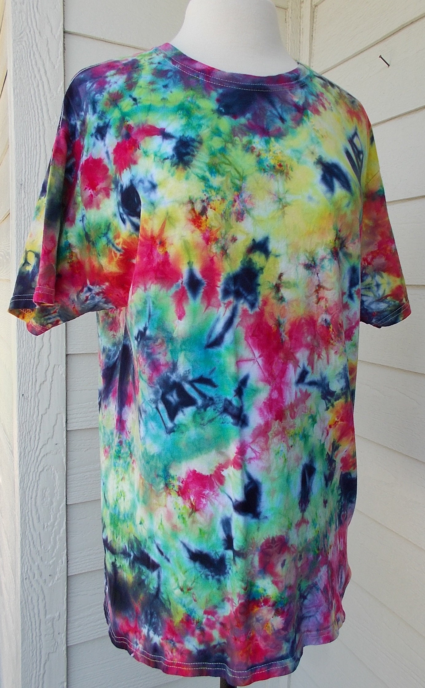 Ice-Dyed Tie Dyed Tshirt, Large
