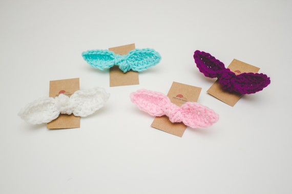 Toddler Hair Crochet Hair Ties Purple Etsy