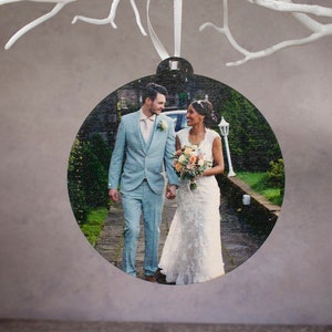 Your photo printed on wood hanging ornament gift. Add any favourite photograph for you or give as a gift.