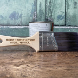 Personalised Engraved Paintbrush, ideal custom gift for a new home