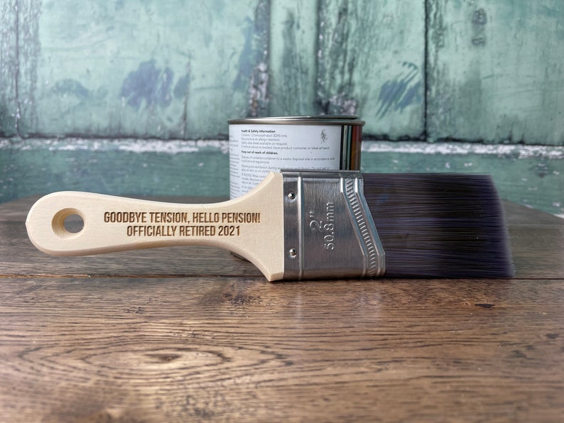 Personalised Engraved Paintbrush, ideal custom gift for a new home