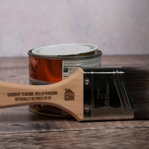Personalised Engraved Paintbrush, ideal custom gift for a new home