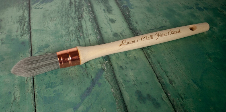 Engraved message Paintbrush personalised, ideal upcycling tool. A special custom gift for a new home or a birthday. image 2