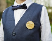 Page Boy Badge an Engraved wedding party badge or page boy gift seven designs available or enquire about our custom designs.