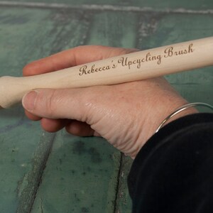 Engraved message Paintbrush personalised, ideal upcycling tool. A special custom gift for a new home or a birthday. image 5