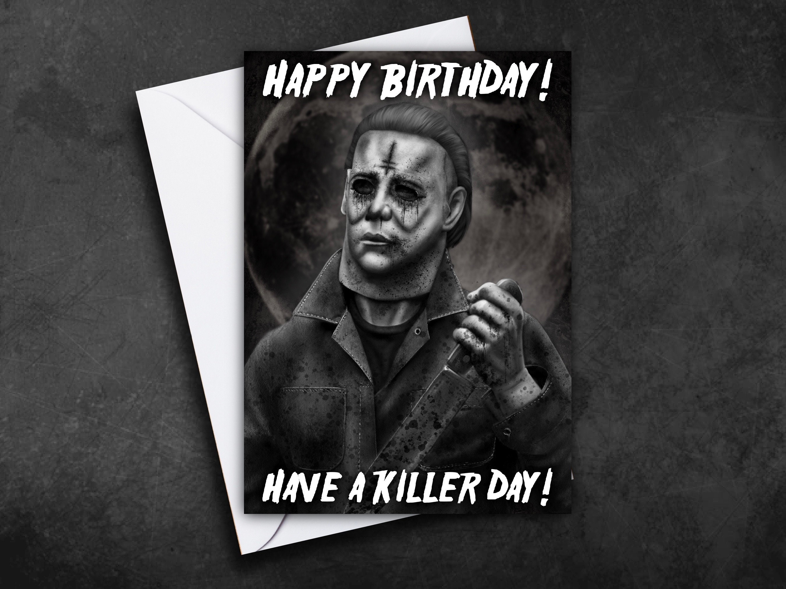 Michael Myers Horror Birthday Card - Etsy