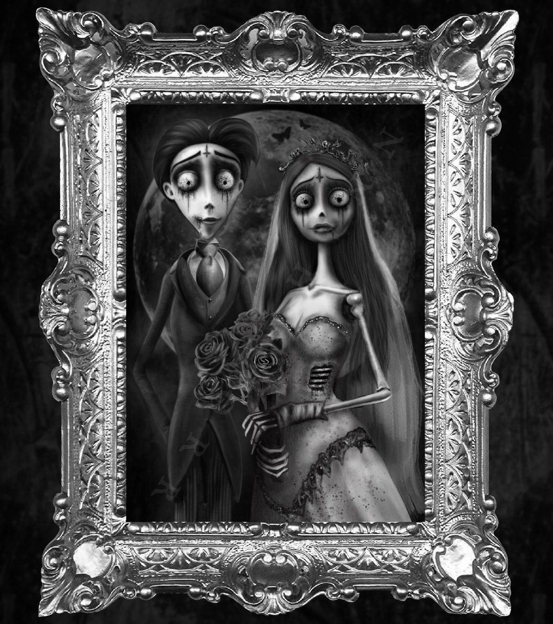 Corpse Bride Emily & Victor Print - Etsy