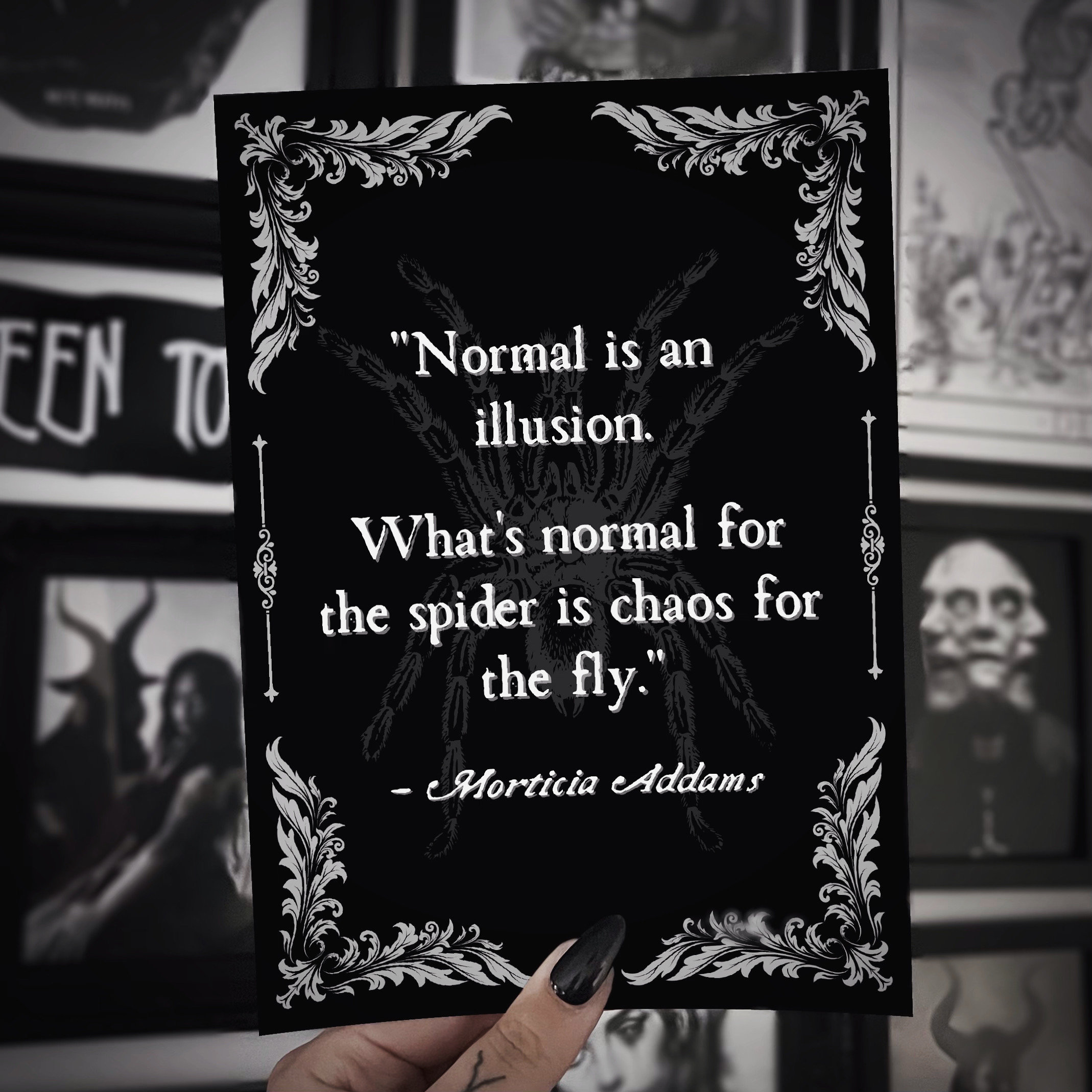 Morticia Addams Quotes Normal Is An Illusion