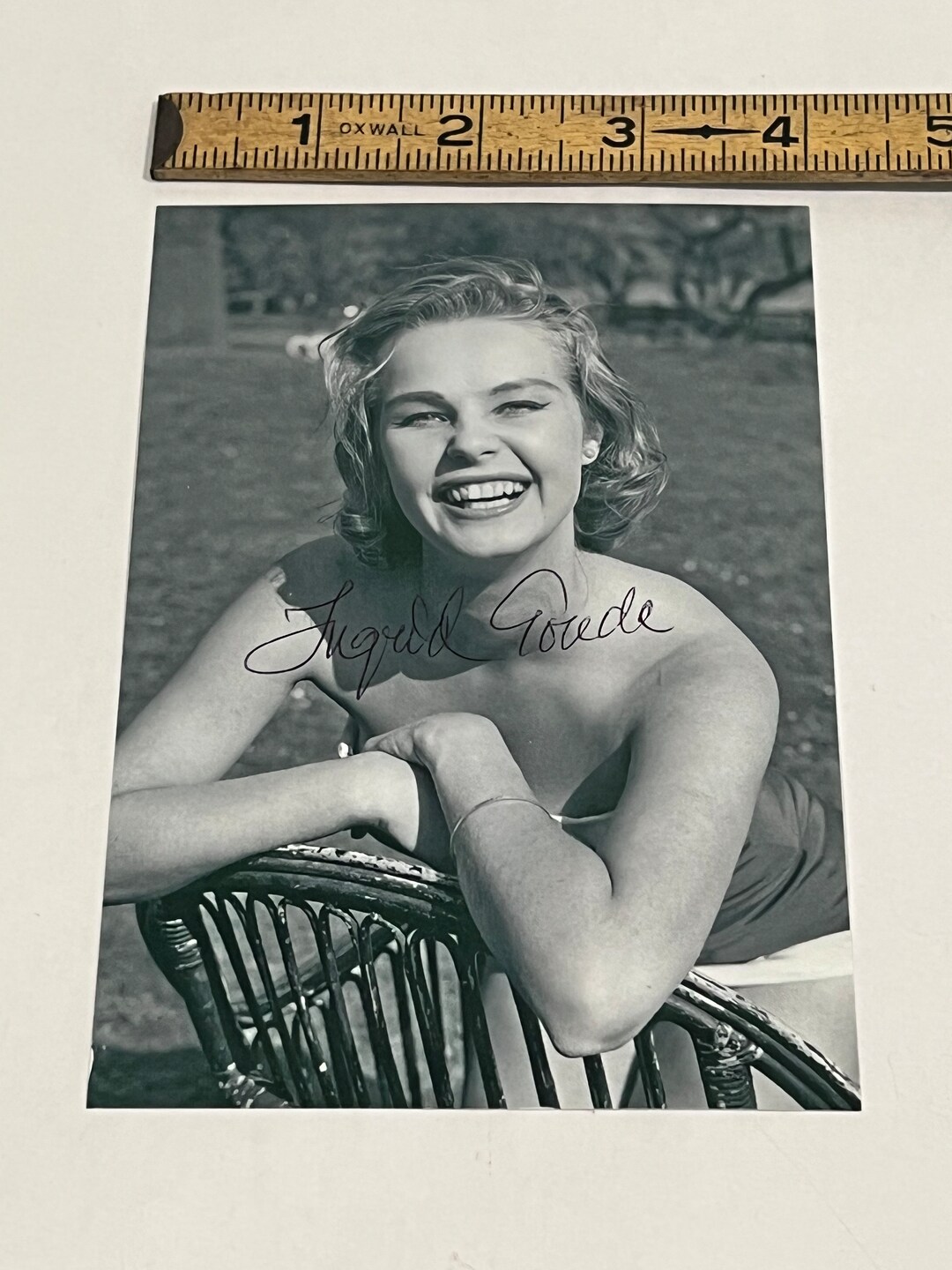 INGRID GOUDE Authentic Hand Signed Autographed 4x6 Photo W/ - Etsy