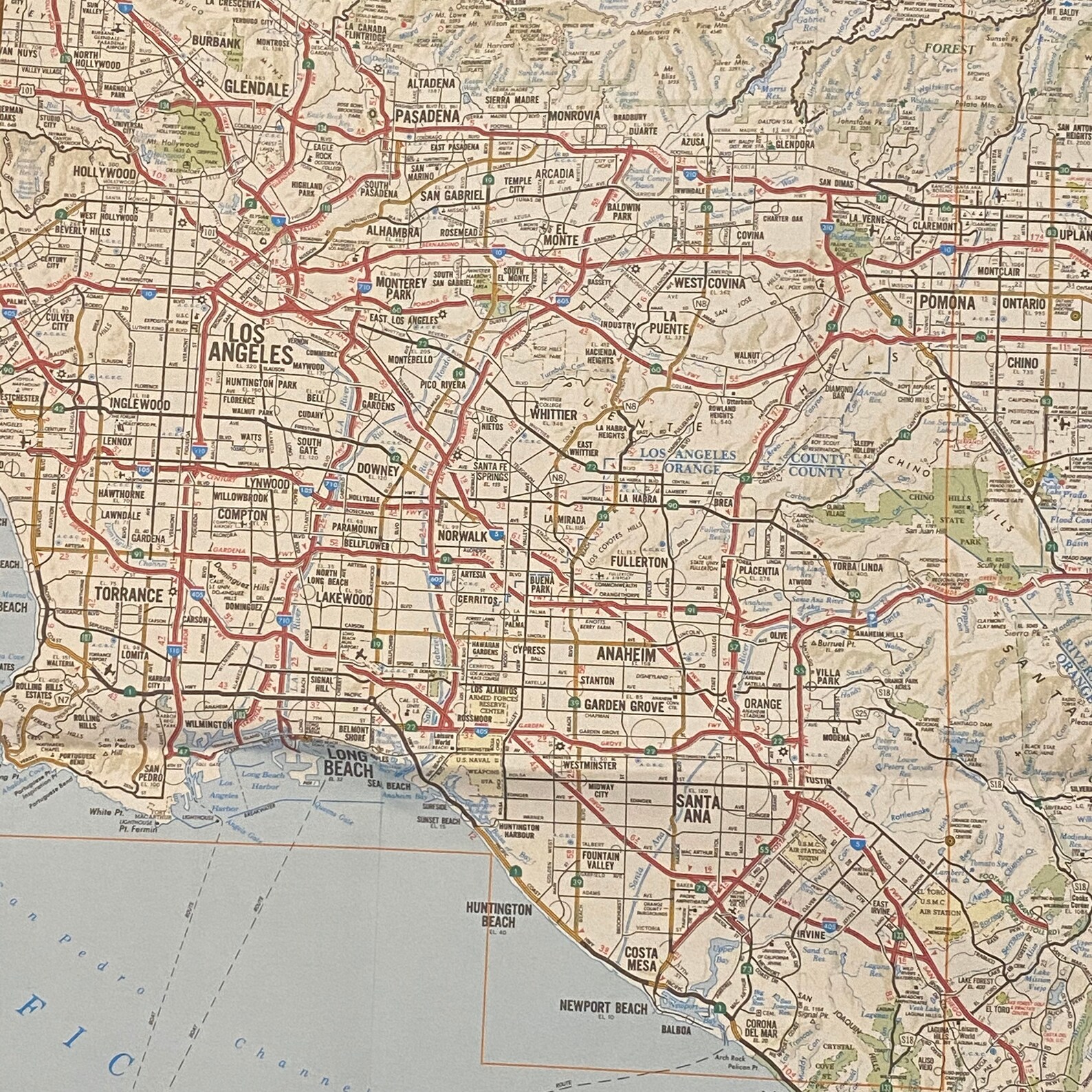 Vintage Lot of 5 AAA California Highway Maps San Gabriel Etsy