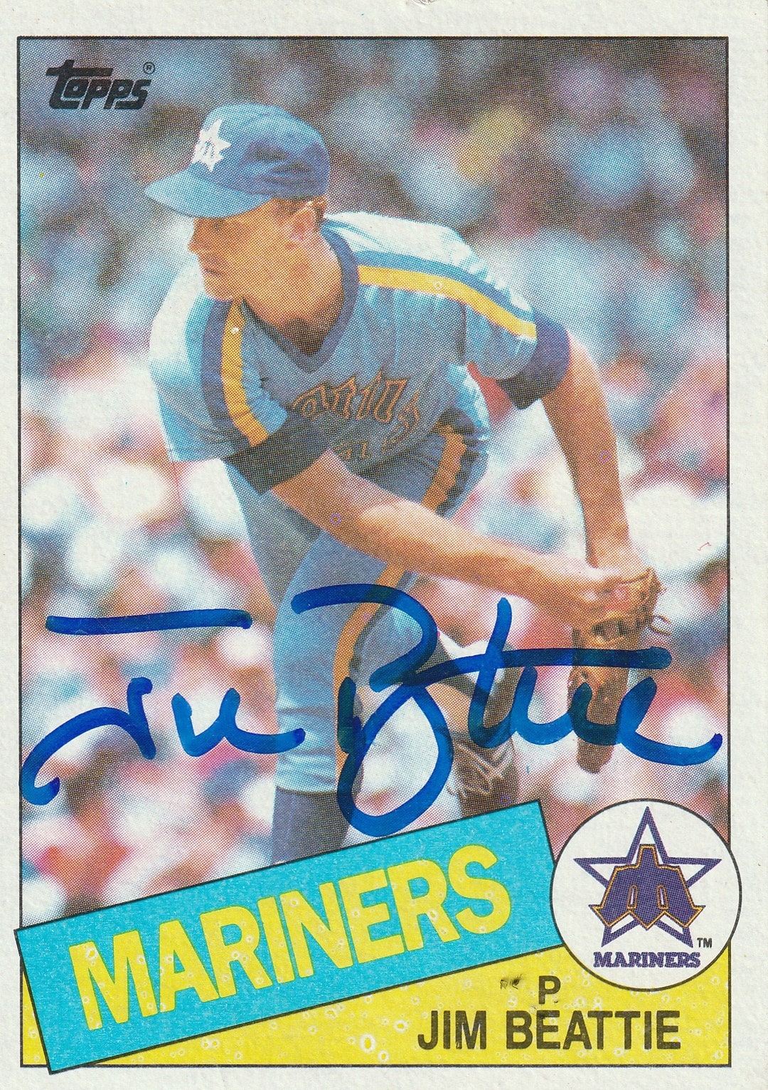 Jim Beattie AUTOGRAPHED Baseball Trading Card 1985 Topps Etsy
