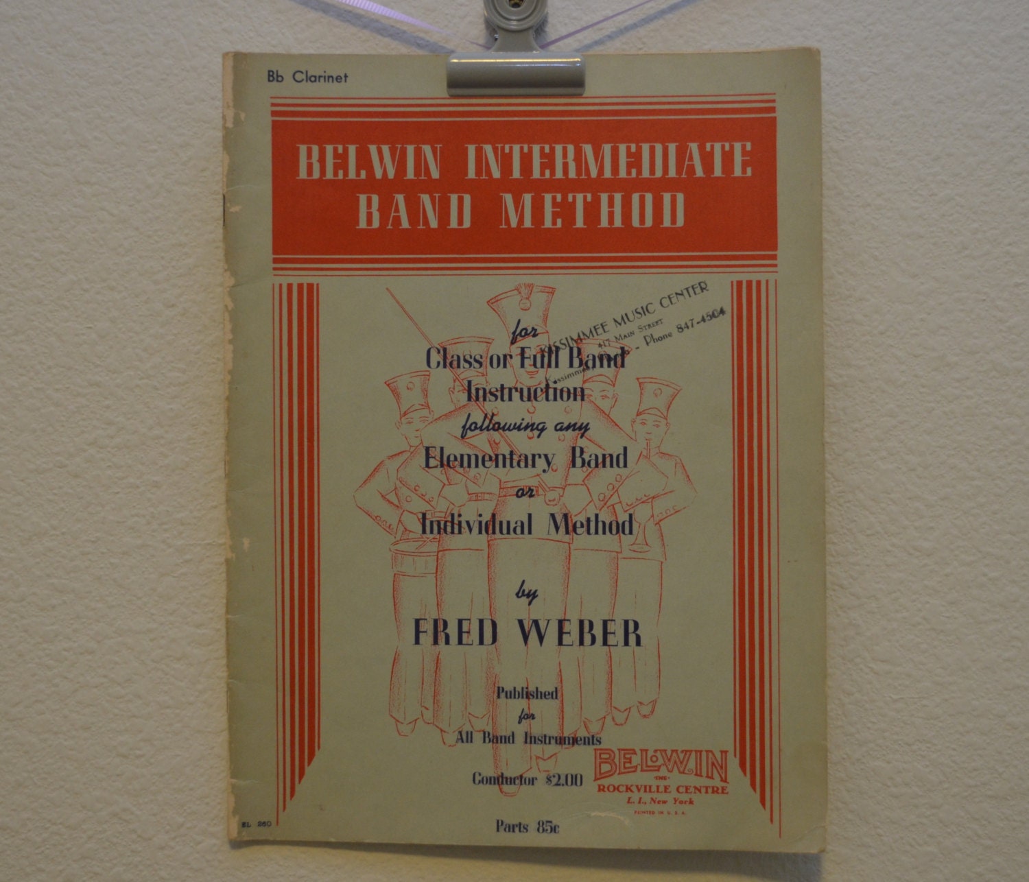 Vintage 1947 Belwin Intermediate Band Method for | Etsy