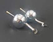 Vintage Hi-Ball Liquor Pour Spout - set of 2 - round, atomic - alcohol dispenser, chrome plated, cork, retro barware, mad men, mid century