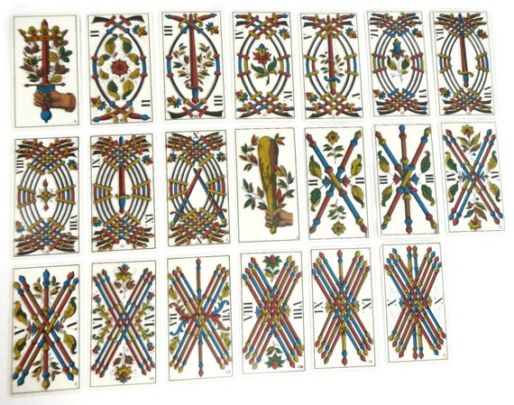 Vintage Swiss 1JJ Tarot Cards - AG Muller, Stuart Kaplan, Complete