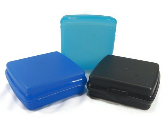 Buy Vintage Tupperware Sandwich Keeper CHOICE, Royal Blue, Smoke, Light  Blue, 3752 Lunchbox, Snack Container, Craft, Food Storage, Kitchen Online  in India 