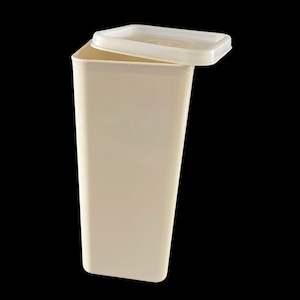 Vintage Tupperware Cheese Keeper, lid, no insert - #1827, almond, sheer lid - cheese container, crackers, kitchen pantry, craft storage