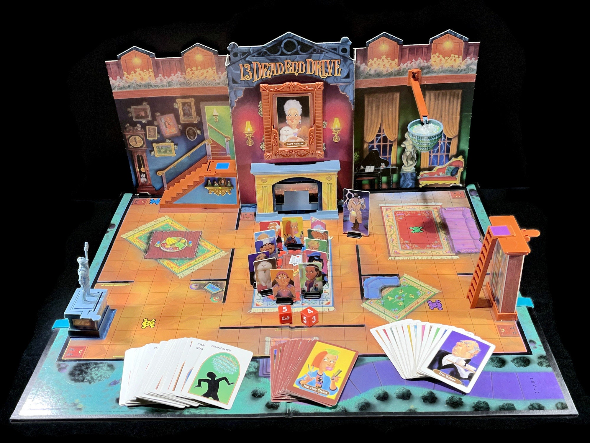 Vintage 13 Dead End Drive Board Game - Milton Bradley, #4410, 1993