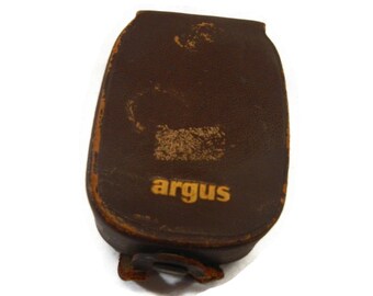 Vintage Argus Camera Exposure Meter L3- West Germany - 1960s - leather case, camera collector, photography, retro photo, camera accessories