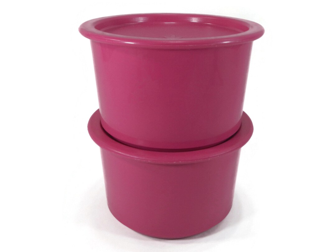 Vintage Tupperware One Touch Bowls & Lids, Set of 2 - Hot