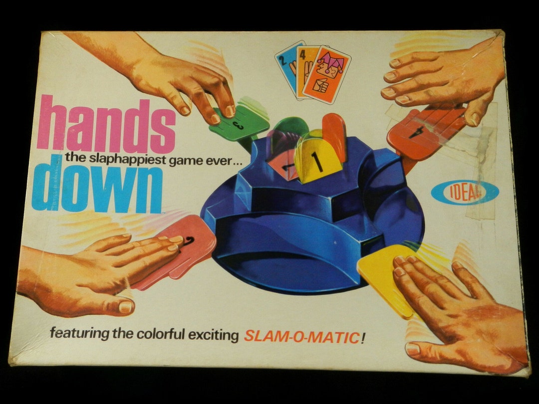 Vintage Hands Down Game Ideal Toy Corp, 1964 Children's Game, No