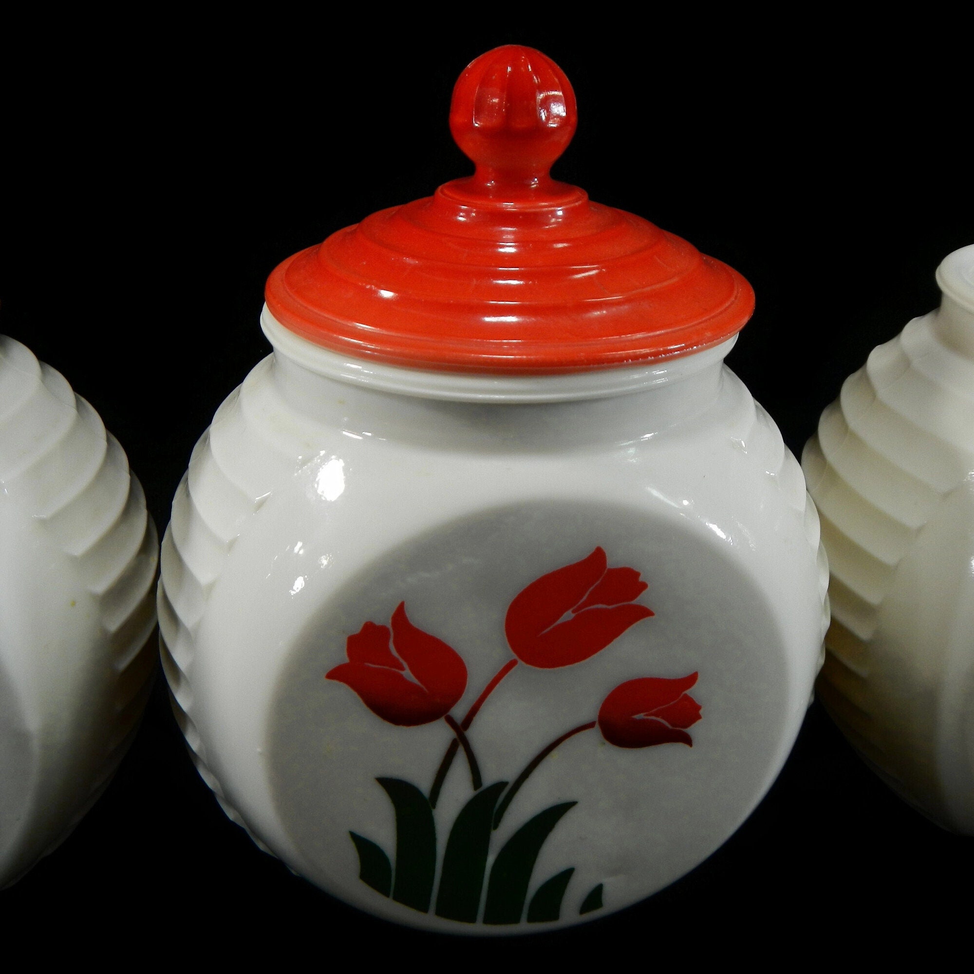 Vintage Fire King Vitrock Grease Jar Canister, Container - CHOICE