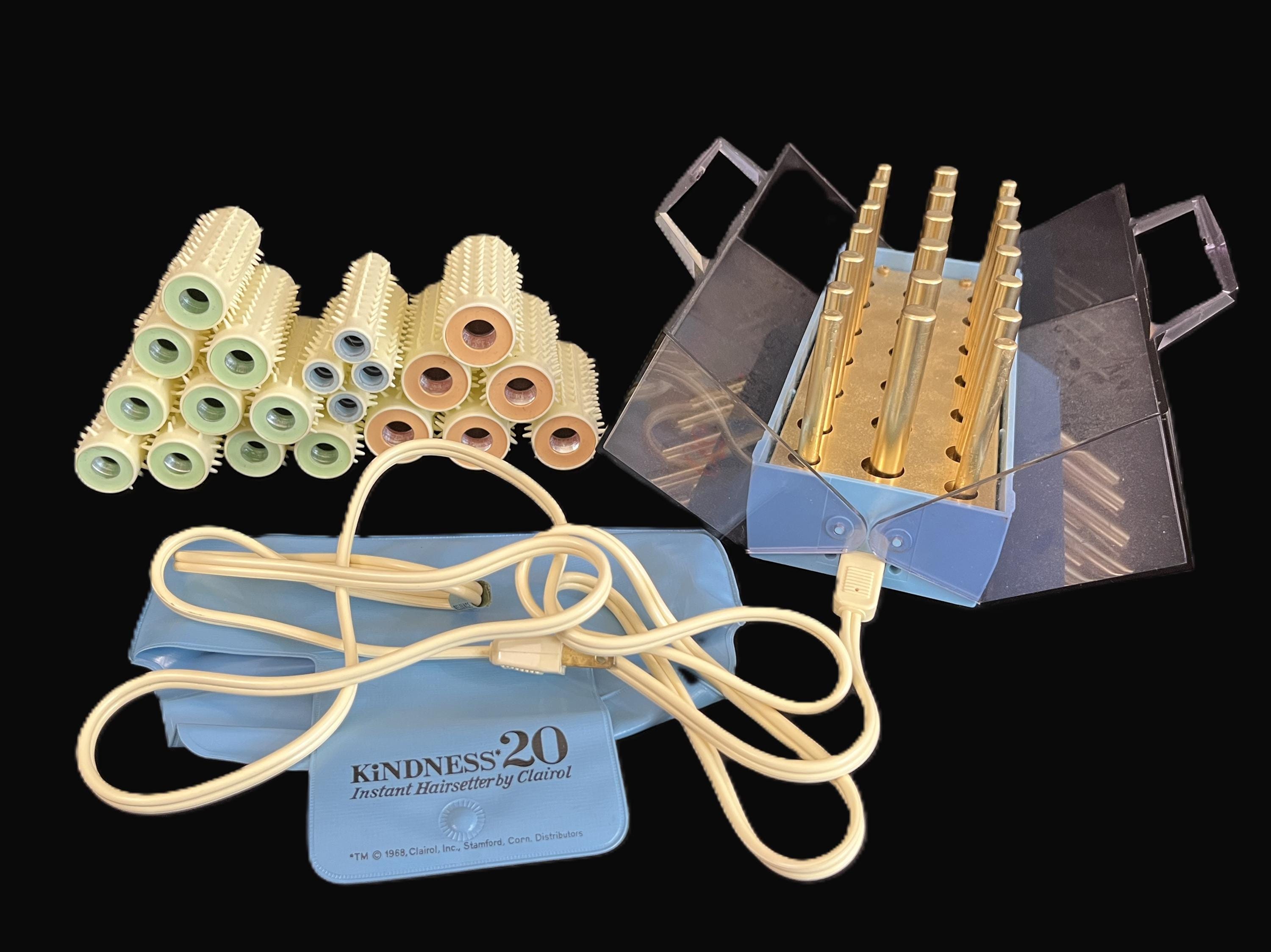 Vintage Kindness 20 Instant Hairsetter by Clairol 1968, 20 hair curlers  original box, appliance, mid century, beauty, salon, spa, WORKS