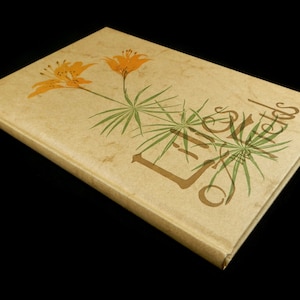 Vintage &quot;Lilies of the Field&quot; by Gwen Frostic, 1st Edition - book of poems, hardcover, 1999, block print - poetry, nature, fine art, artwork