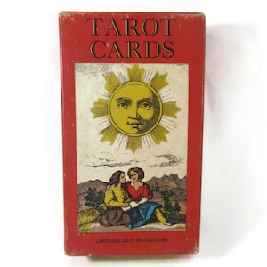 Cartes de tarot suisses vintage 1JJ - AG Muller, Stuart Kaplan, complètes, en français, années 1970, dans une boîte - Suisse, voyance, costumes médiévaux