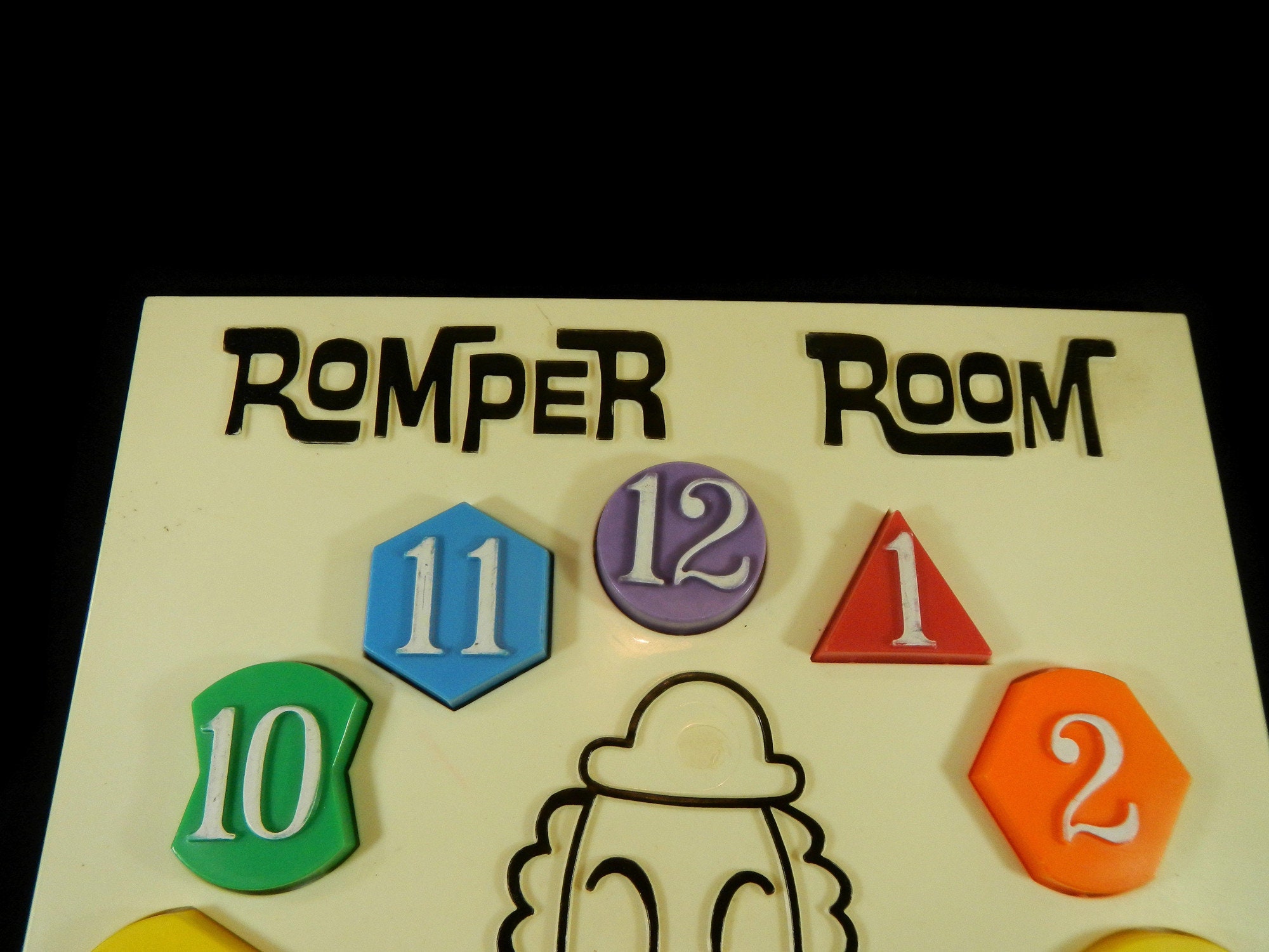 Vintage Romper Room Fun Time Puzzle Clock - Hasbro, 1970