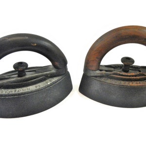 Antique Cast Iron Sad Iron, CHOICE- Colebrookdale #2, Enterprise #50 - ironing, pressing, vintage, paperweight, doorstop, primitive, rustic