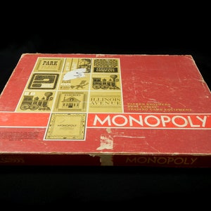 Vintage 1964 Monopoly Game by Parker Brothers Red Oversize -  Portugal