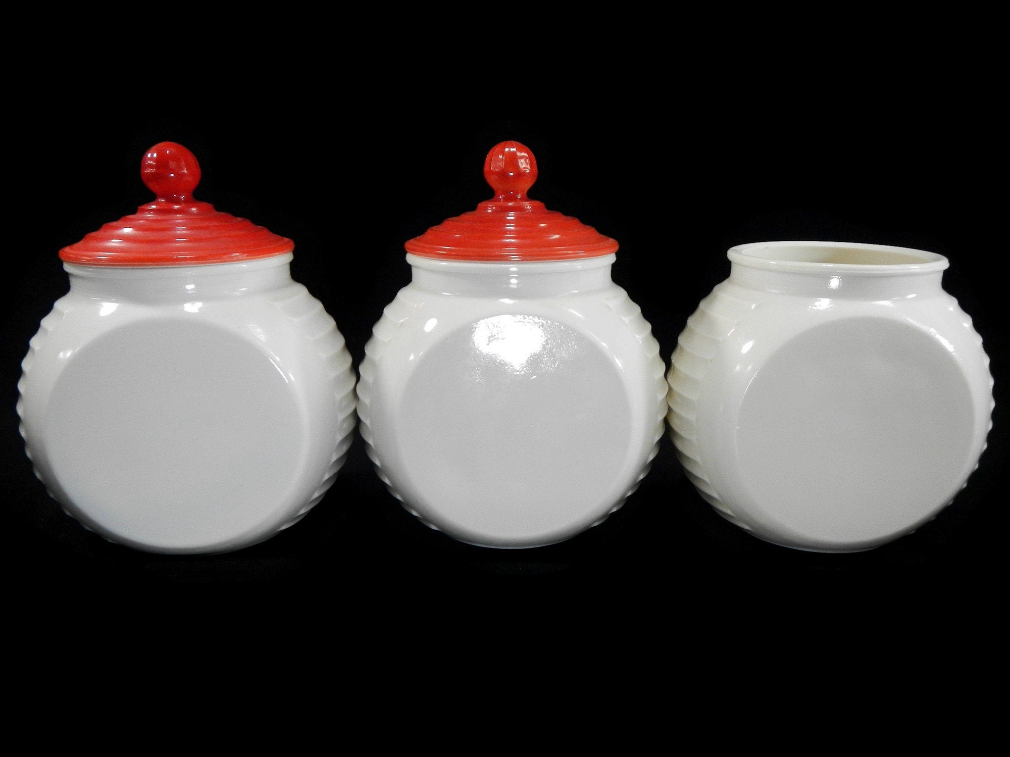 Vintage Fire King Vitrock Grease Jar Canister, Container - CHOICE
