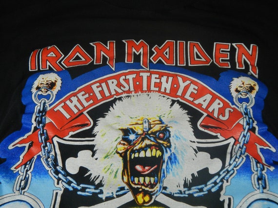 RARE Vintage Iron Maiden Concert Tour T Shirt - T… - image 5