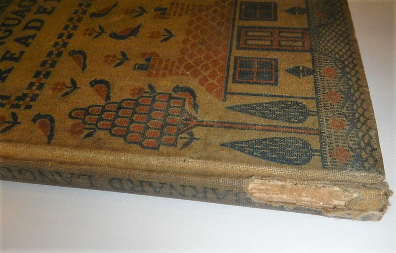VERY RARE Antique The Barnard Language Reader - Marion D. Paine - 1913, hardcover - gorgeous illustrations, New York, American Book Company image 2