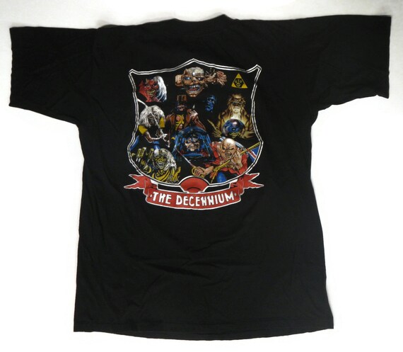 RARE Vintage Iron Maiden Concert Tour T Shirt - T… - image 3