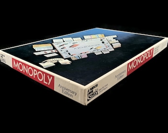 Vintage 1964 Monopoly Game by Parker Brothers - Red Oversize