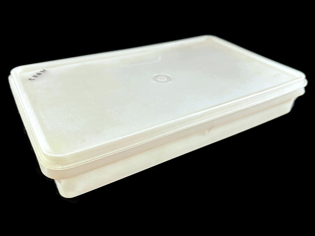 Vintage Tupperware Bacon Keeper Container Lid 794 White Etsy
