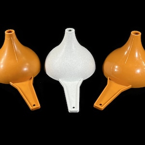 Vintage Tupperware Funnel - CHOICE of 1, orange, fireworks, #1227, 1970s - liquid, baking, kitchen, kitchen tool, gadget, candy kiss mold