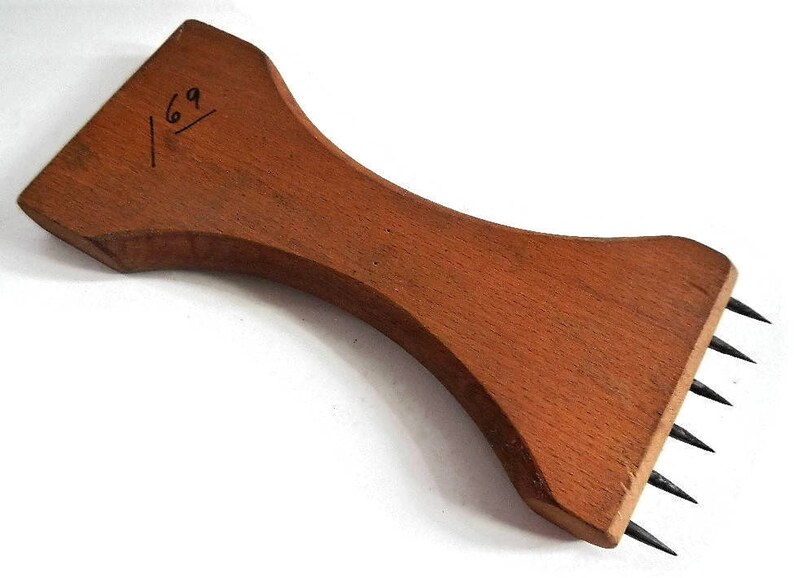 Vintage Wooden Carpet Stretcher or Upholstery Tool Punch Etsy